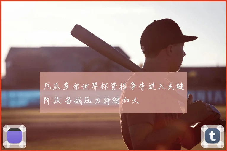 厄瓜多尔世界杯资格争夺进入关键阶段 备战压力持续加大