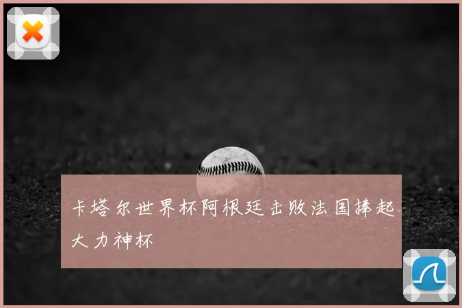 卡塔尔世界杯阿根廷击败法国捧起大力神杯